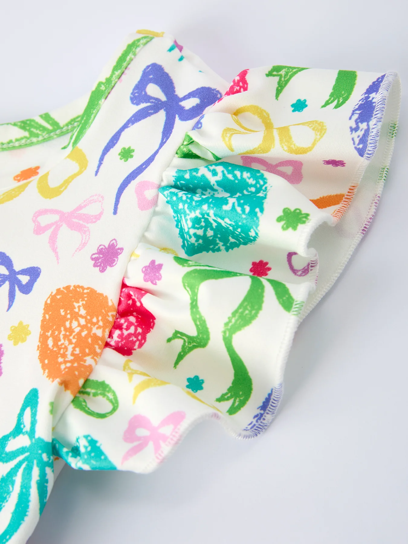 Rainbow Easter Egg Bow Girls Dress - Image 9
