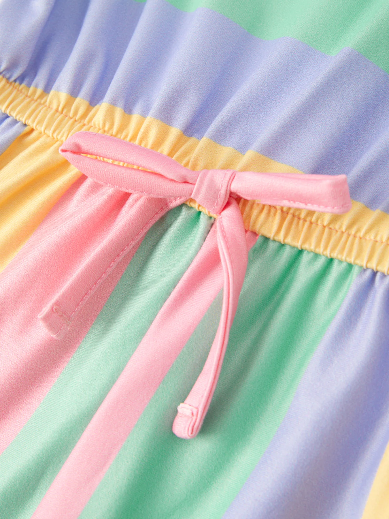 Rainbow Striped Milk Silk 3-piece Jumpsuit Set - Image 30
