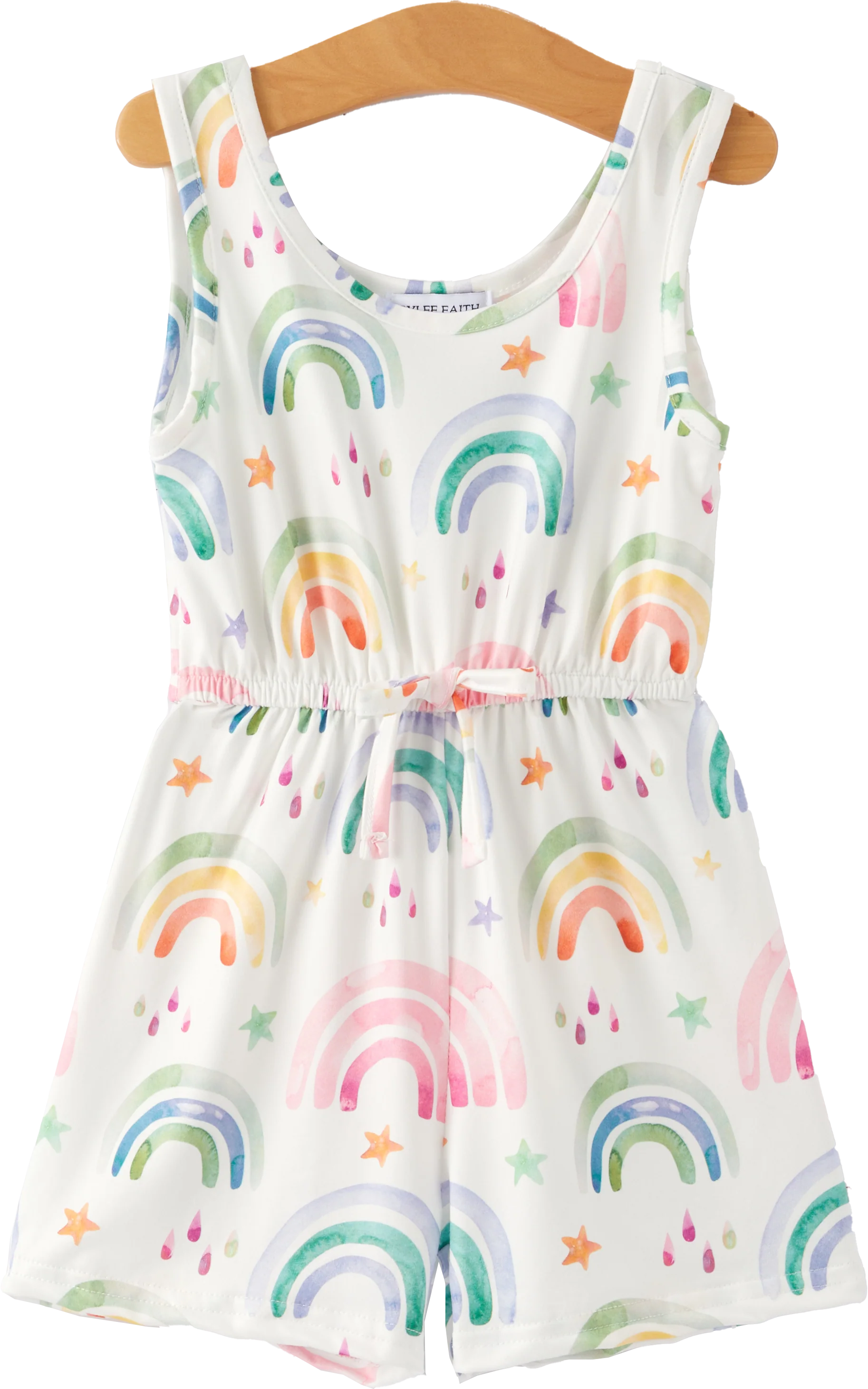 Rainbow Striped Milk Silk 3-piece Jumpsuit Set - Image 5