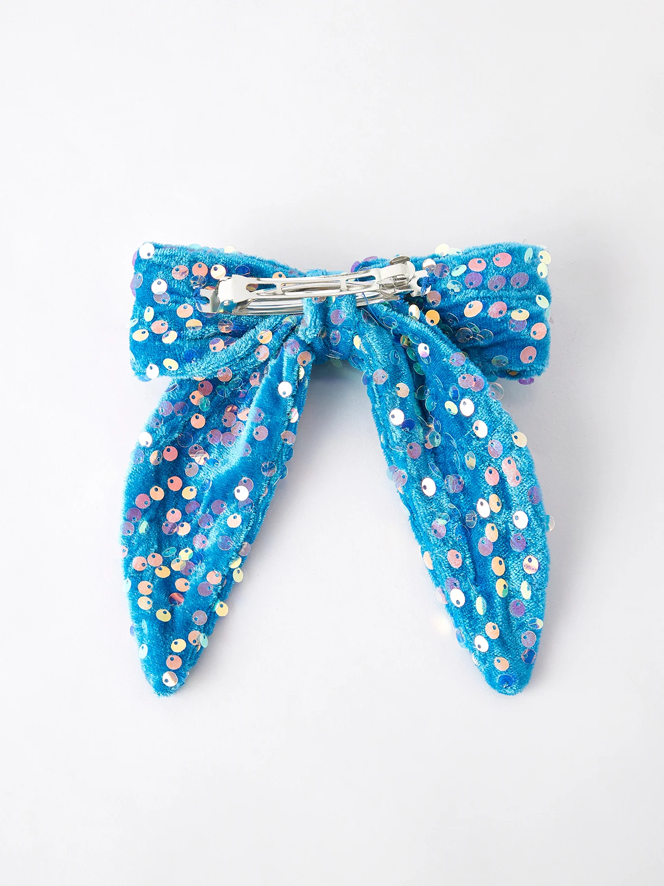 Girls Sequin Bow Hair Clip - Image 3