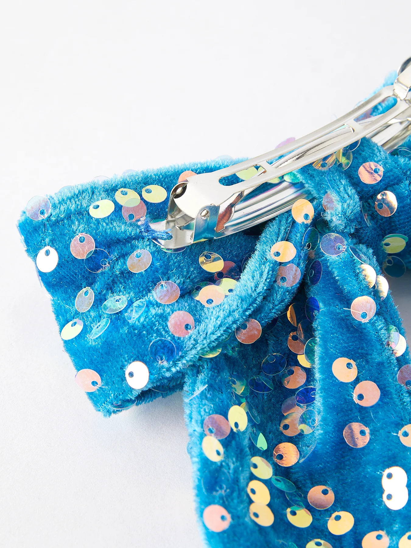 Girls Sequin Bow Hair Clip - Image 5