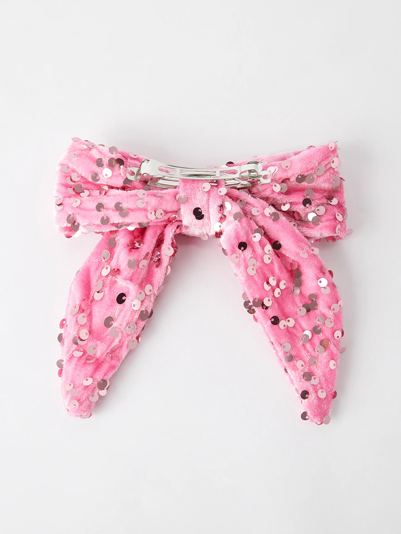 Girls Sequin Bow Hair Clip - Image 8