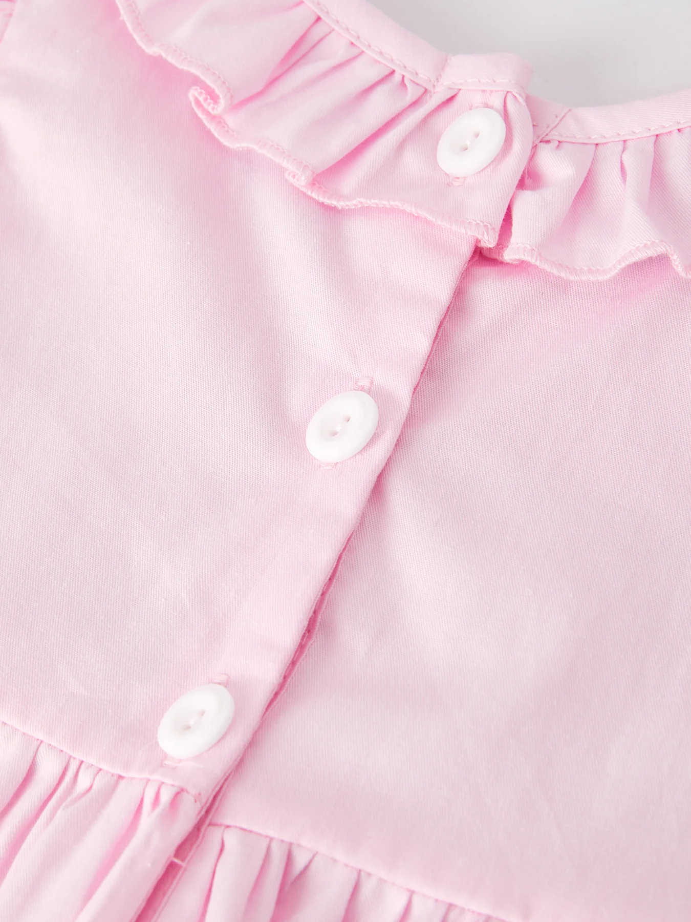 Pink Smocked Church Christ Bishop Christening Dress - Image 9