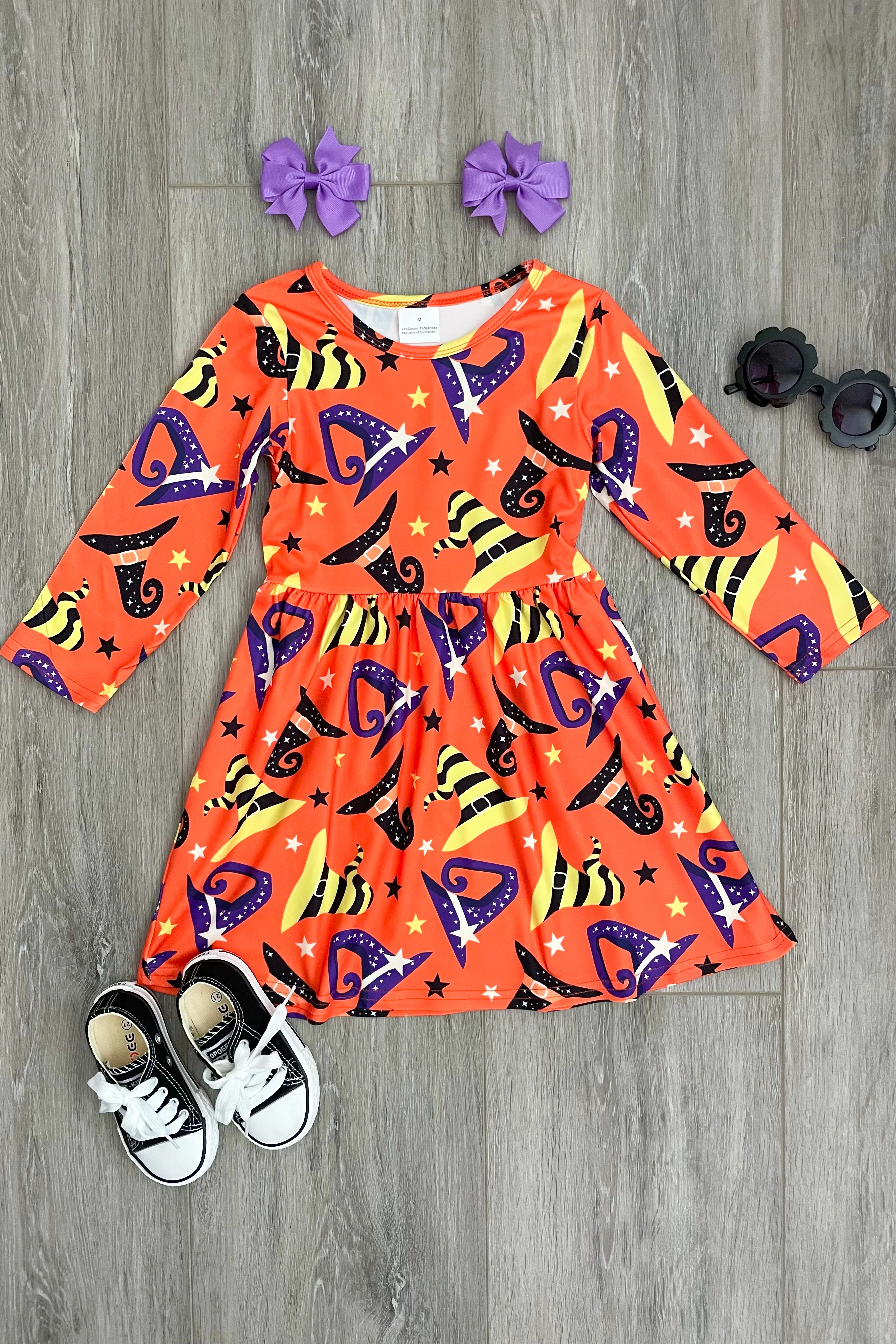Spooky Witch Hat Halloween Dress - Image 2