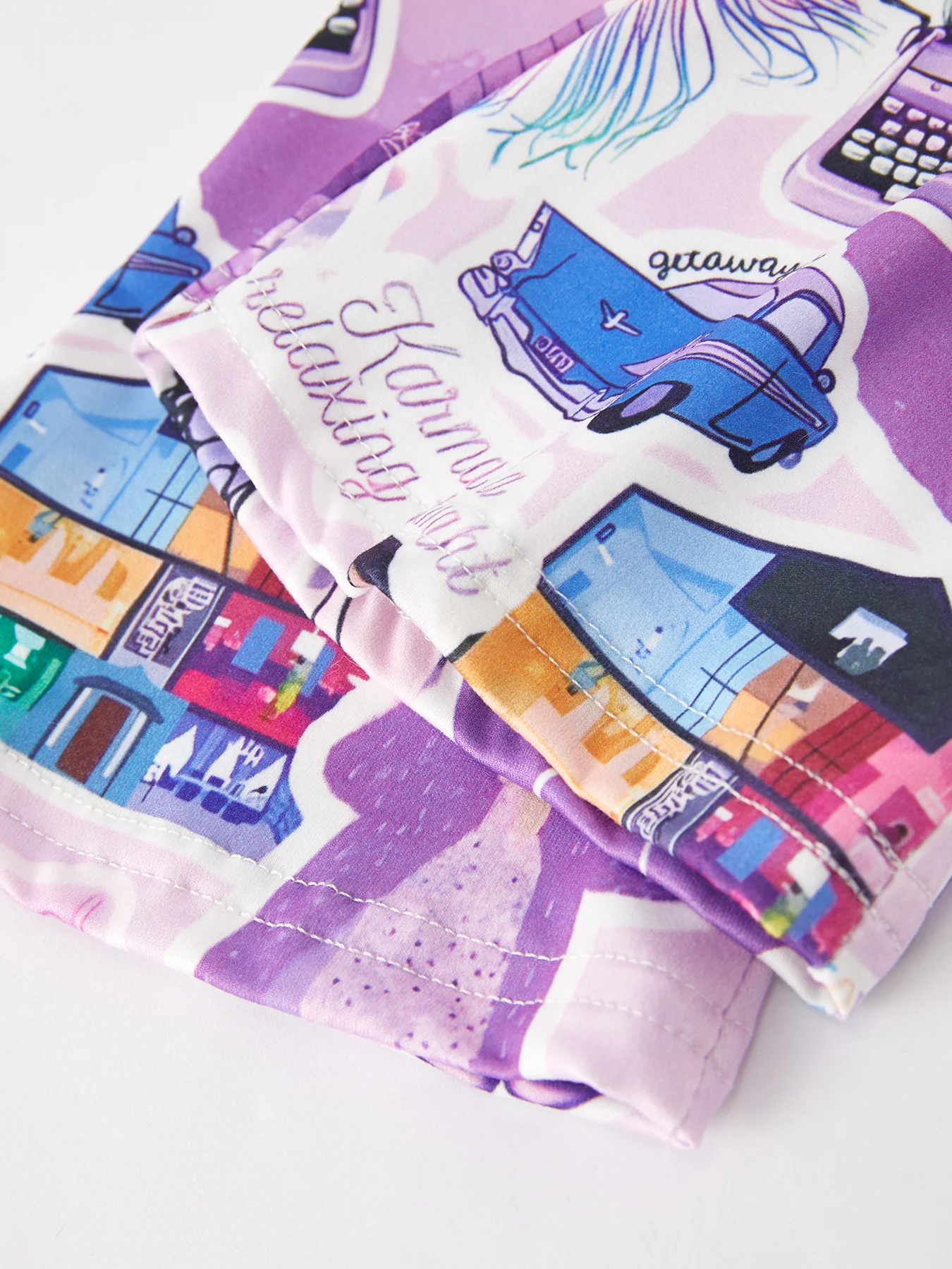 Spring and Summer TS Print Short Sleeve Pants Set - Image 3