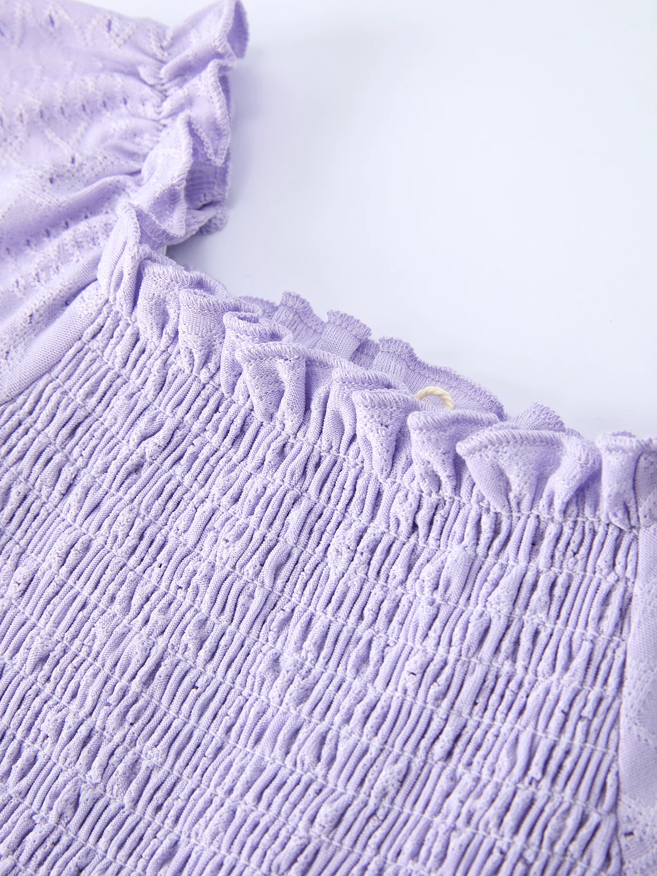 Spring Purple Short-sleeved Girls Jumpsuit - Image 3