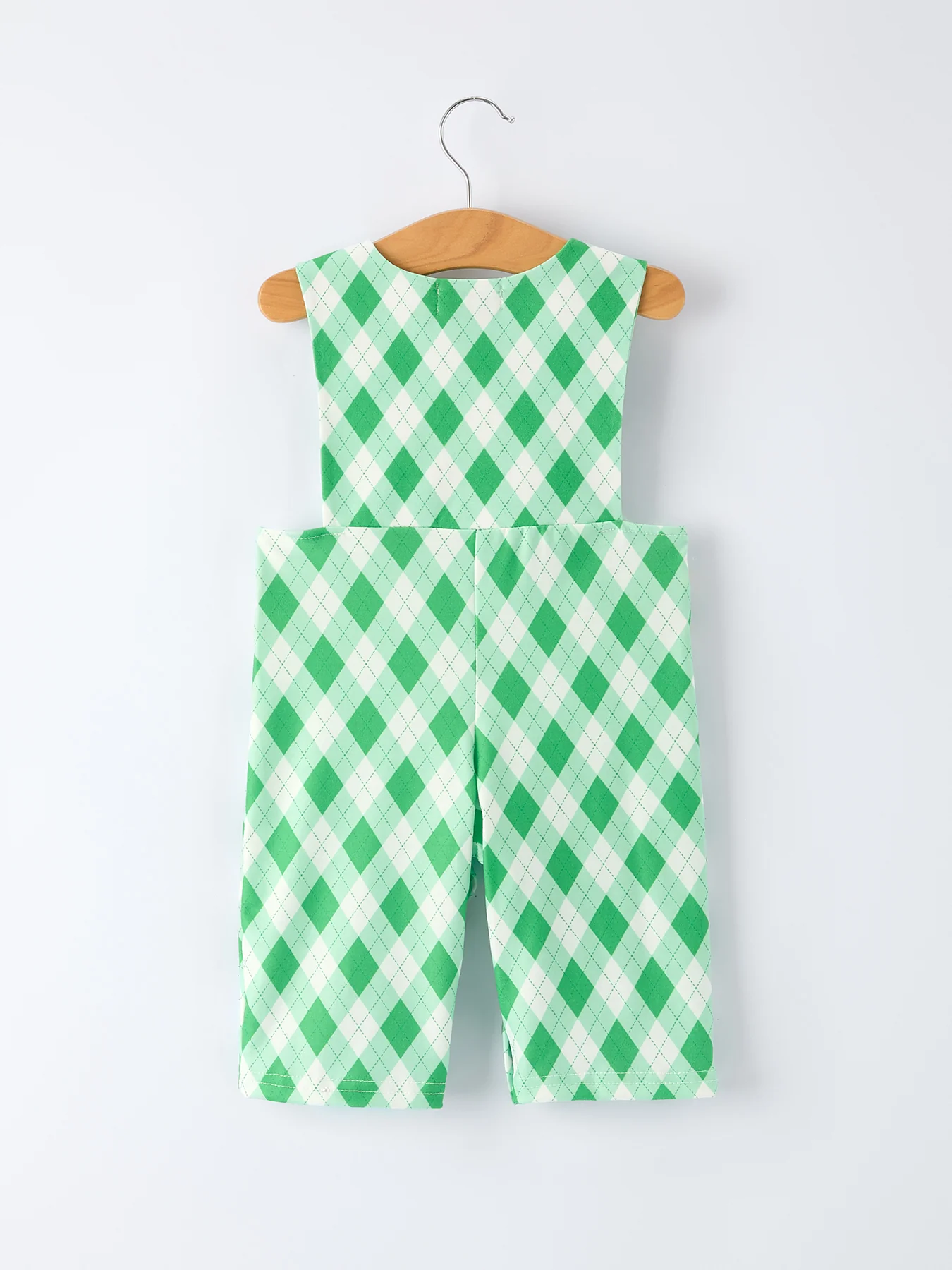 Spring Golf Embroidered Baby Boys Smocked Romper - Image 2