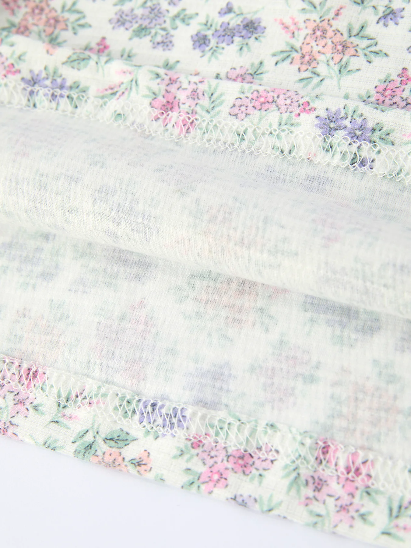 Spring Purple Floral Embroidered Smocked Bow Girl Dress - Image 5
