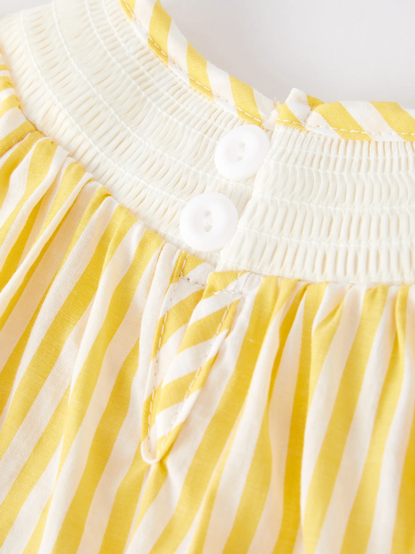 Spring/Summer Chick Floral Embroidery Smocking Girls Romper - Image 8