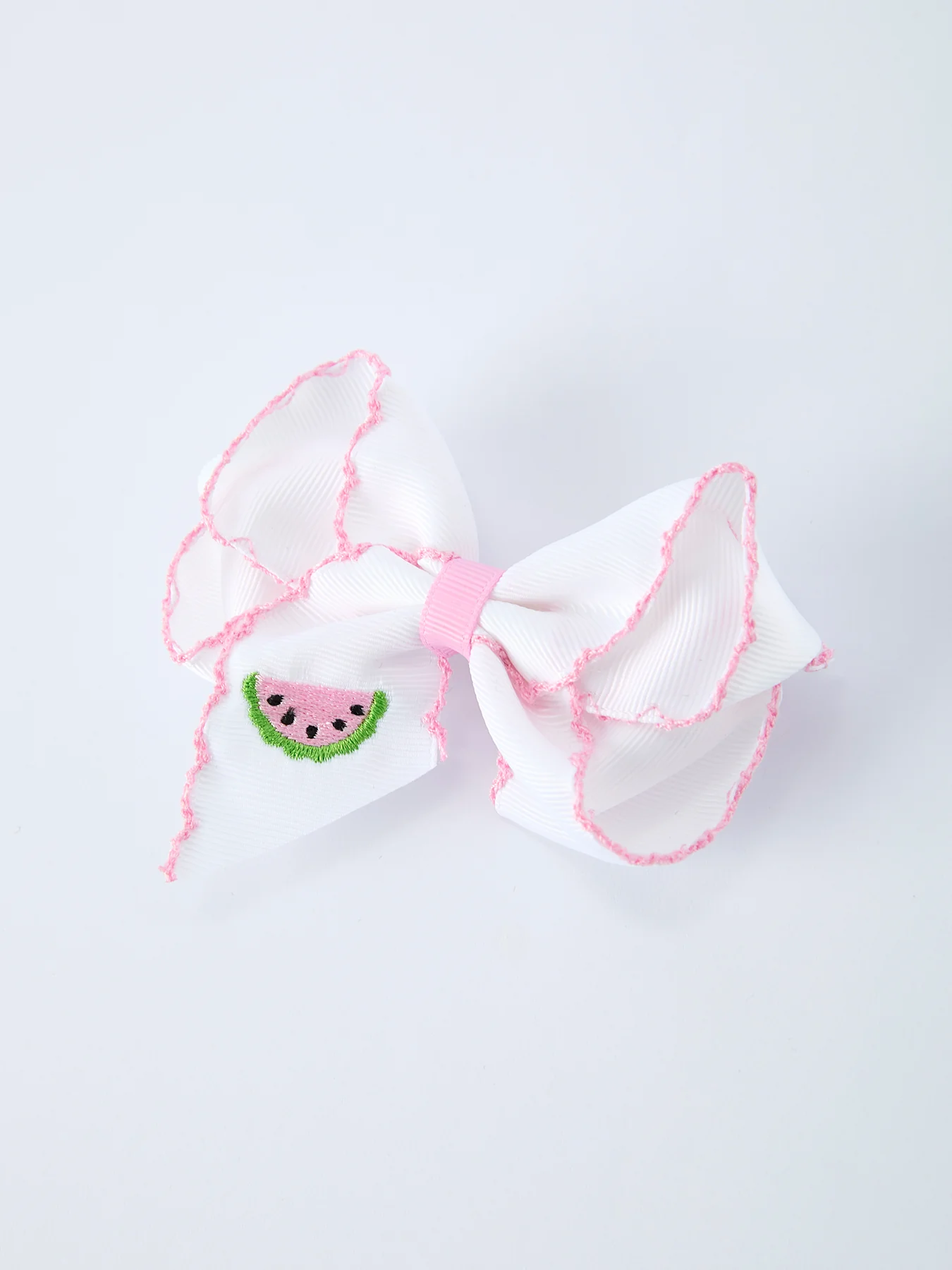 Watermelon Embroidered Girls Hairpin 4.3 Inches - Image 5
