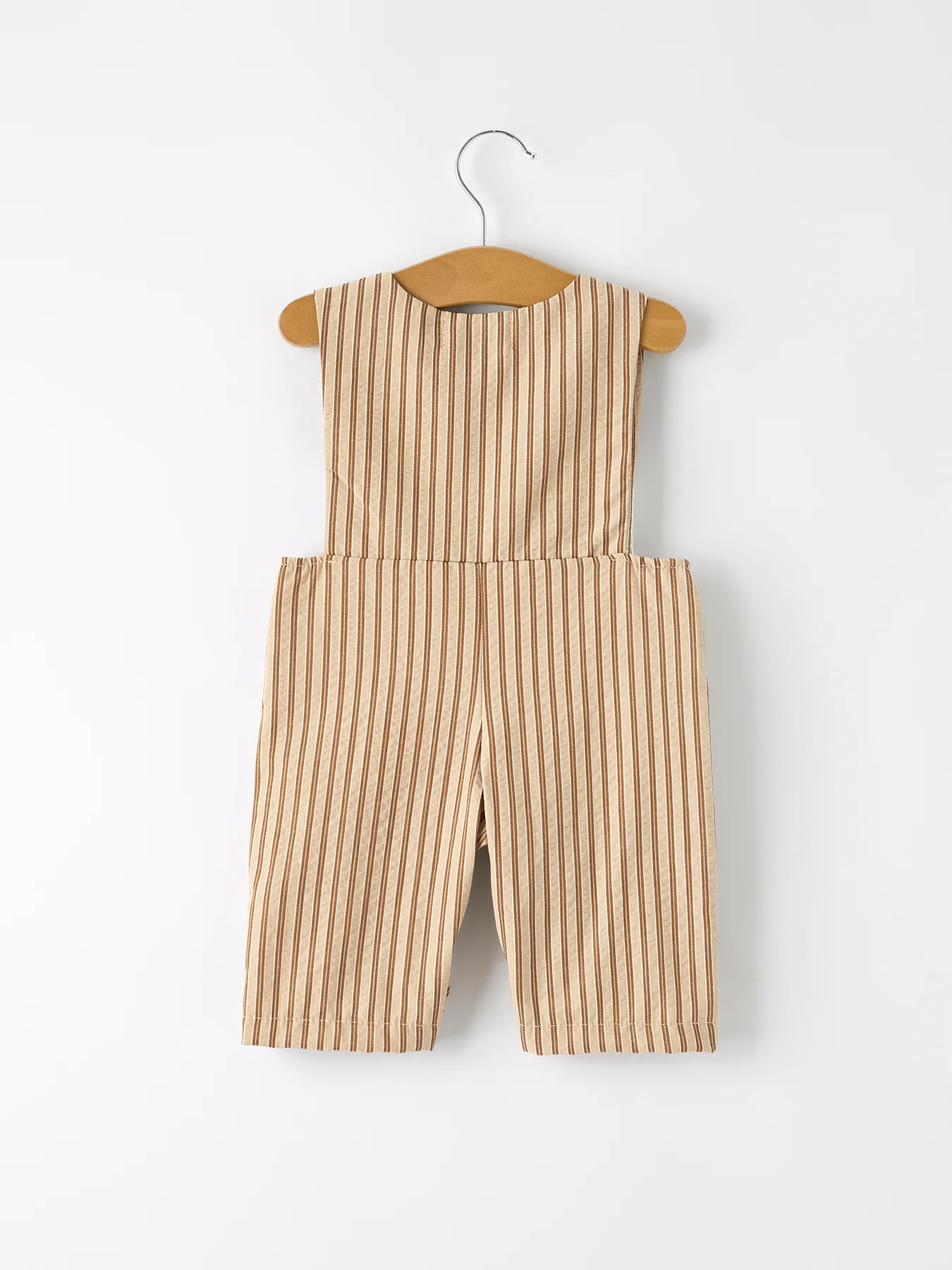 Stripe Smocked Church Christ Bishop Christening Toddler Boys' Romper - Image 8