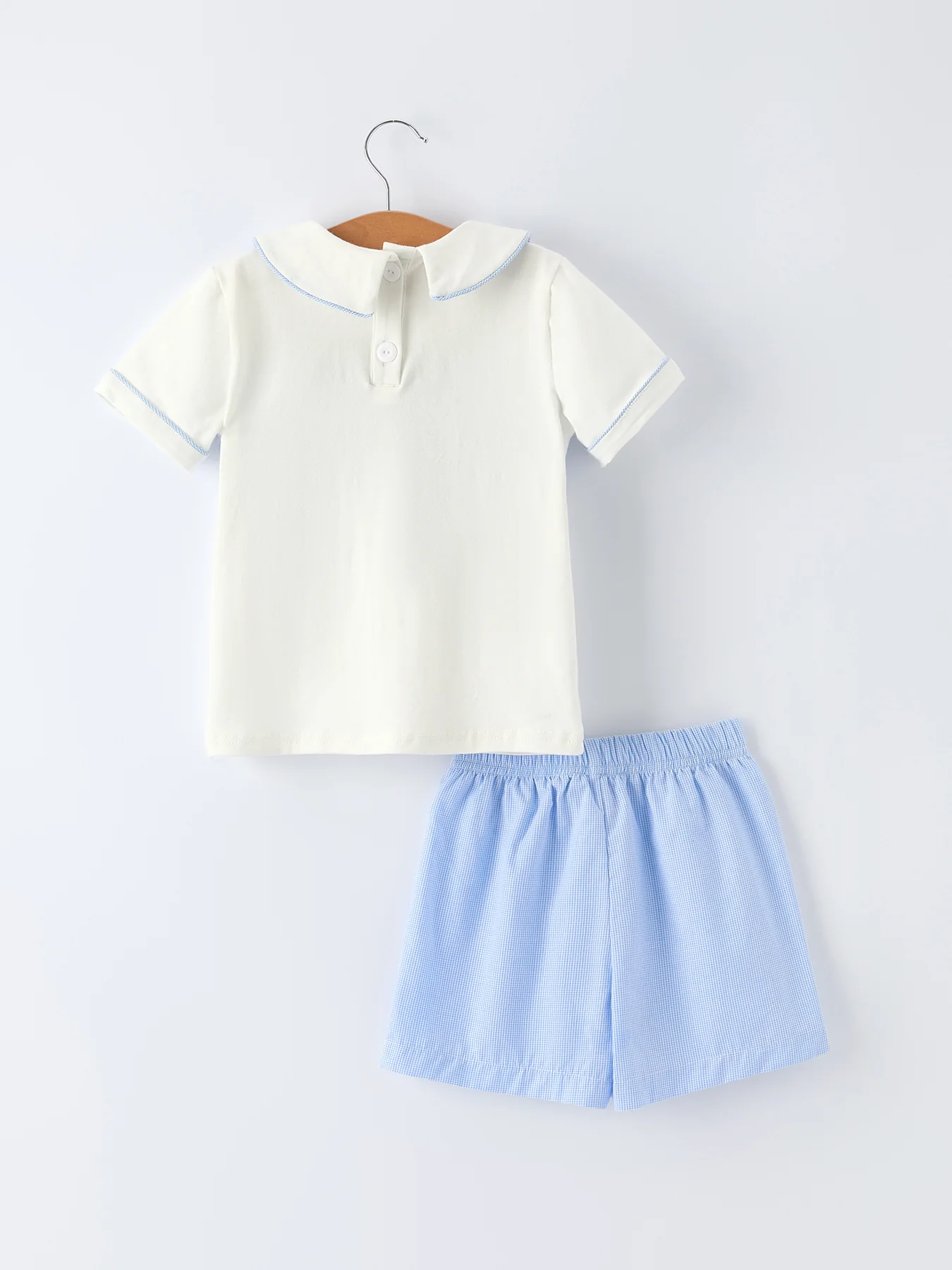 Blue Smocked Church Christ Bishop Christening Toddler Boys'Set - Image 2
