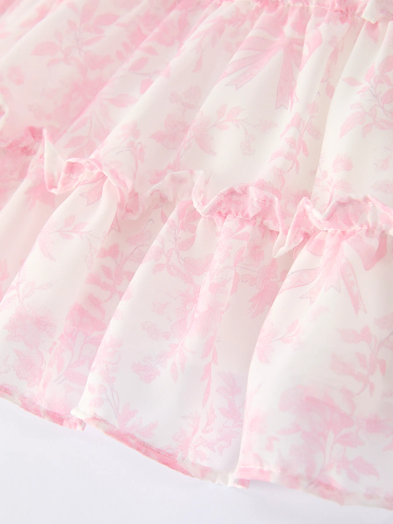 Summer Sweet Smocked Bow Ruffle Girl Dress - Image 5