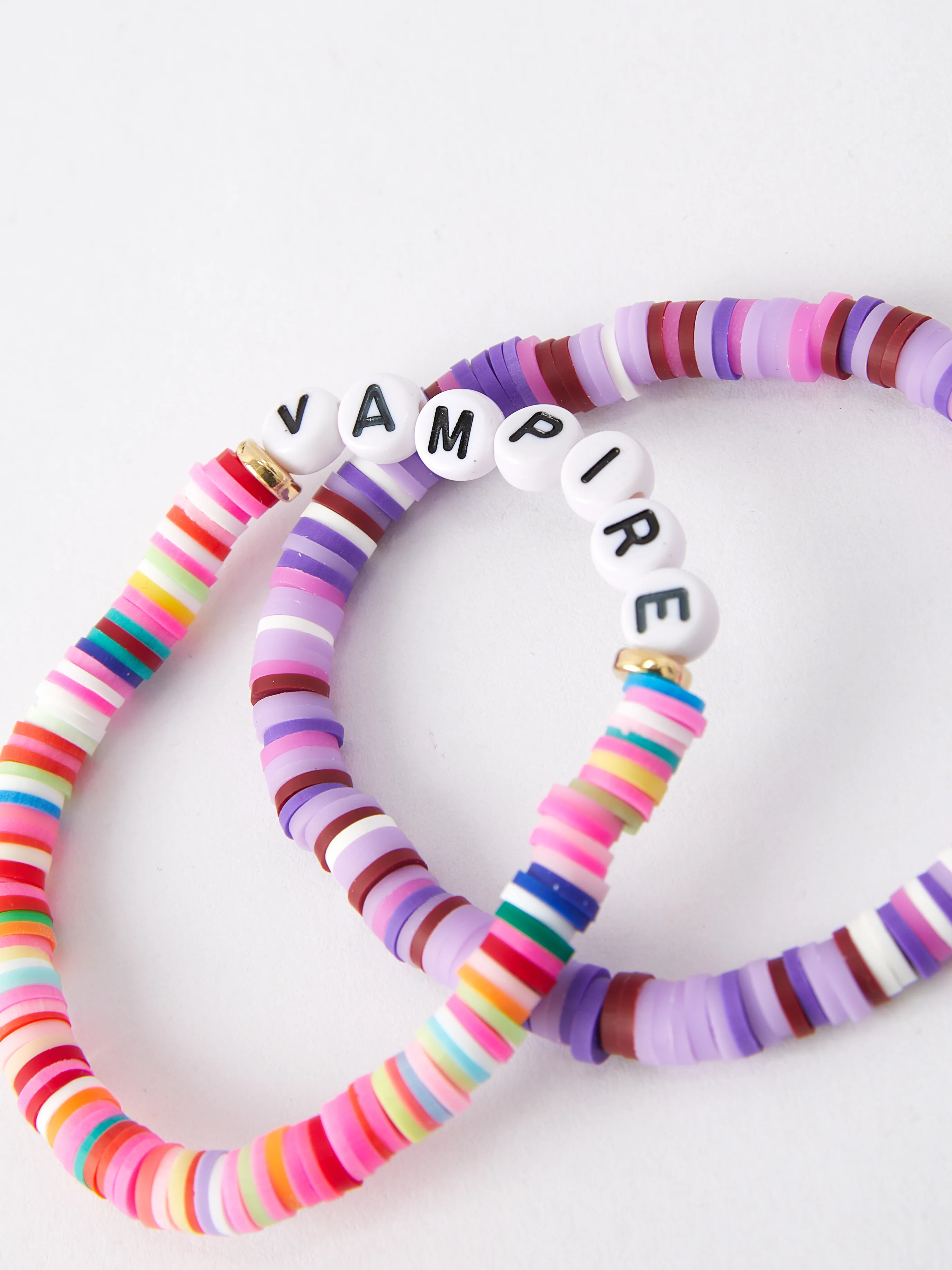 Taylor bracelet elastic beaded "vampire guts" letter bracelet - Image 3