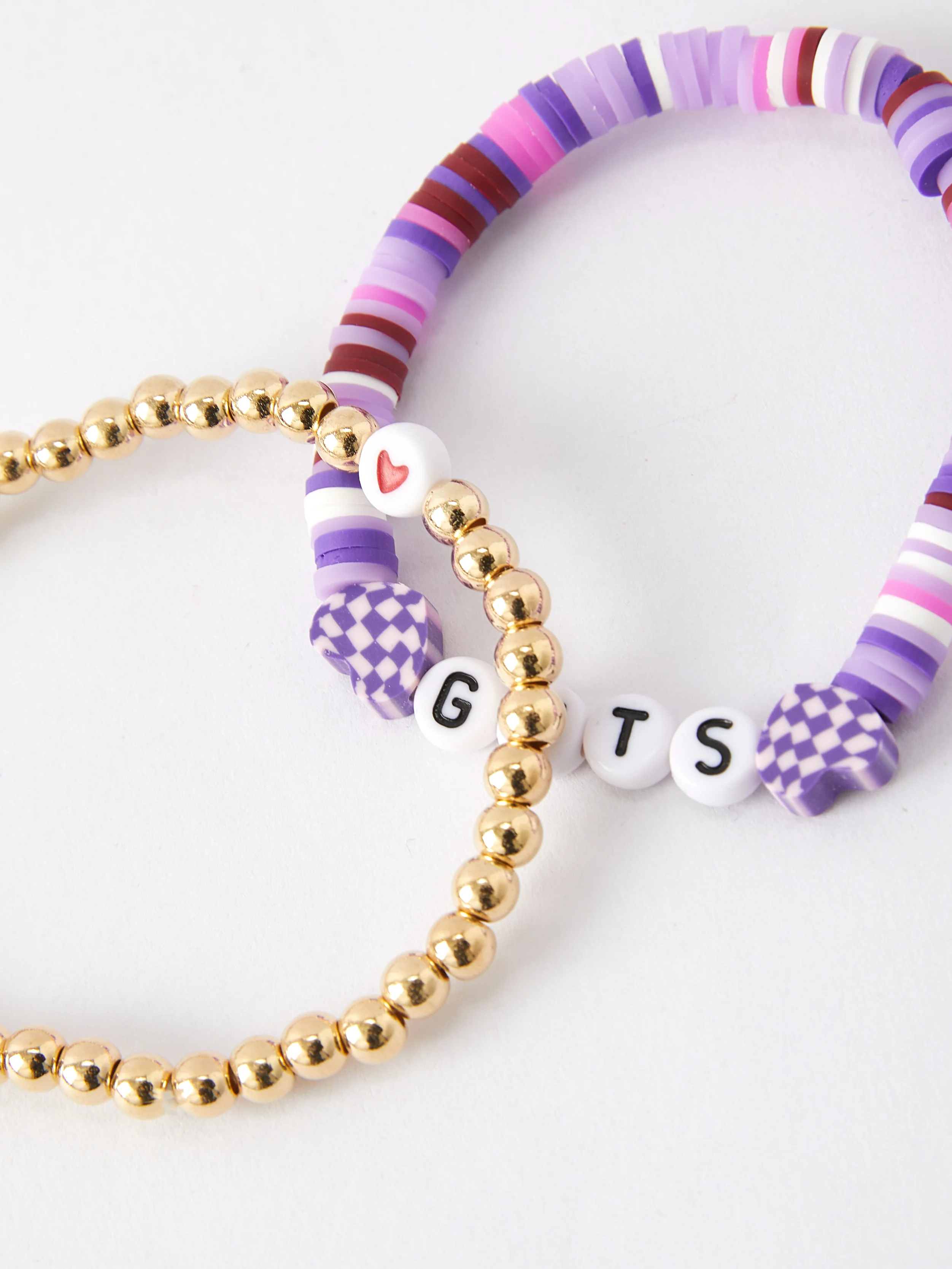 Taylor bracelet elastic beaded "vampire guts" letter bracelet - Image 5