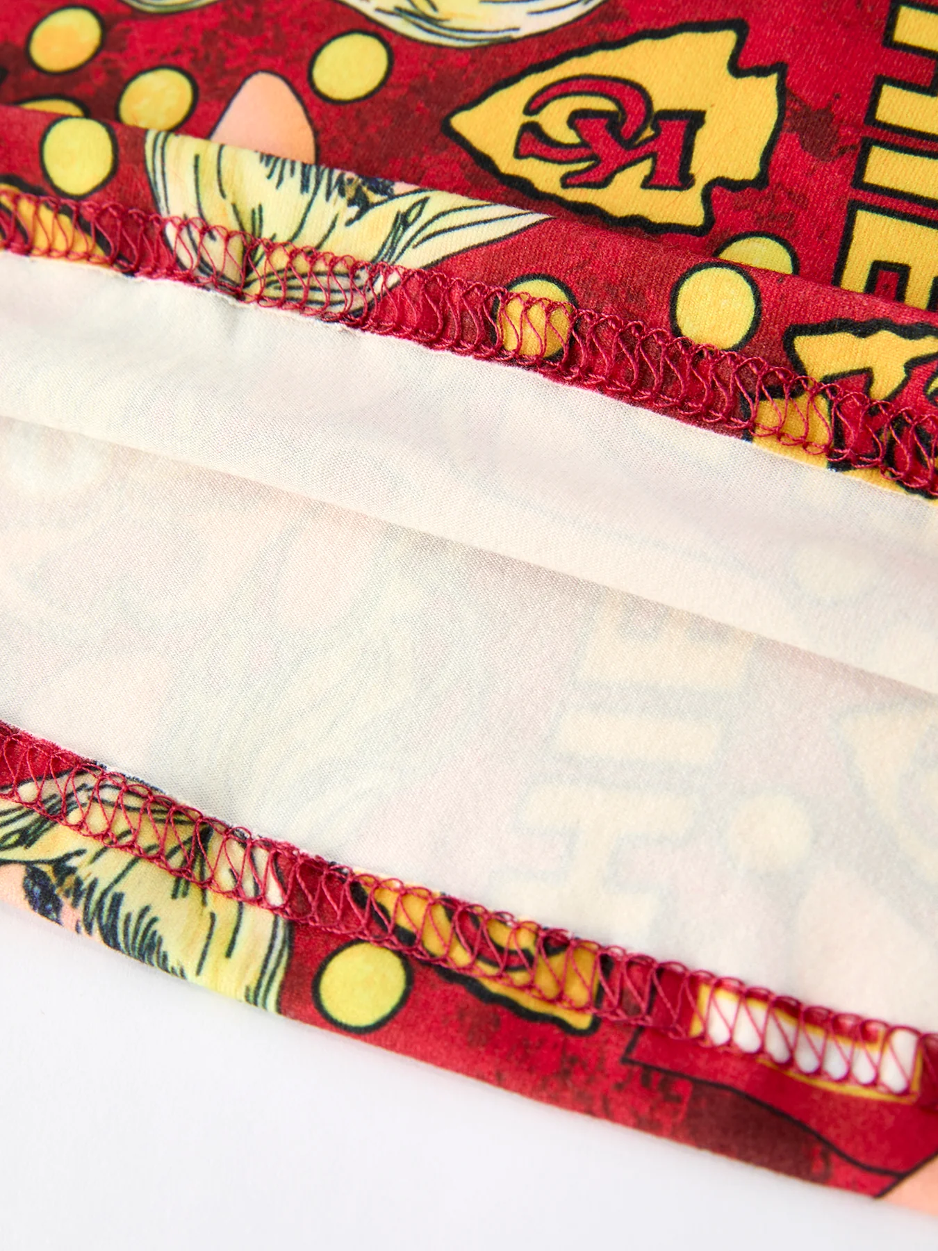 TS Red Print Girls Pajamas with Short Sleeve Top and Long Pants - Image 5