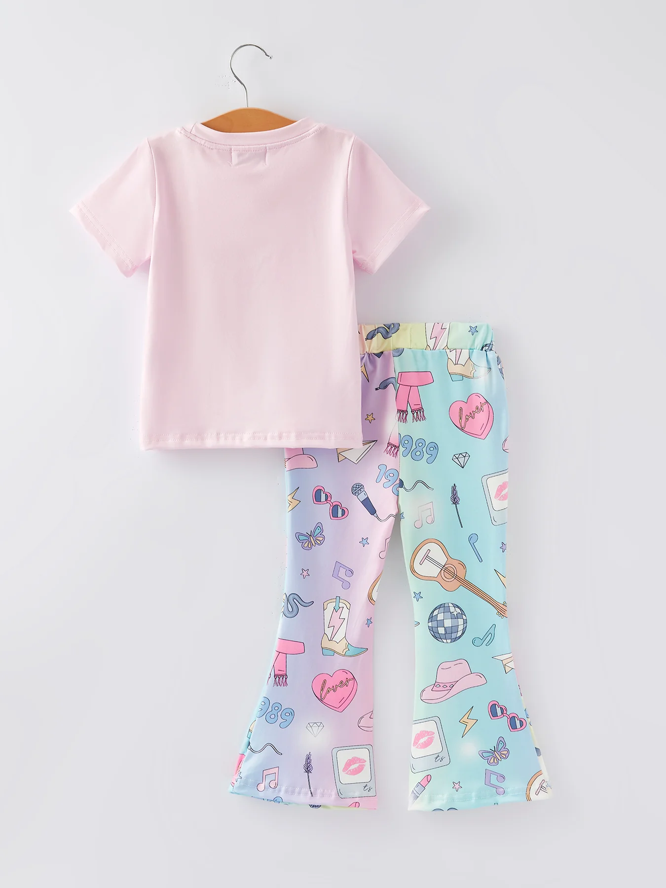 TS Print Girls Milk Silk Color Outfits - Image 5
