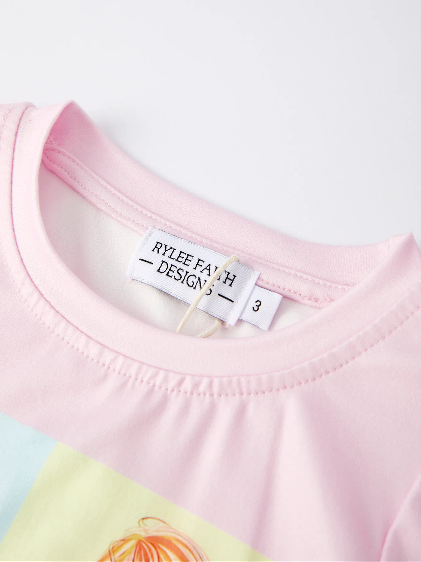 TS Print Girls Milk Silk Color Outfits - Image 6