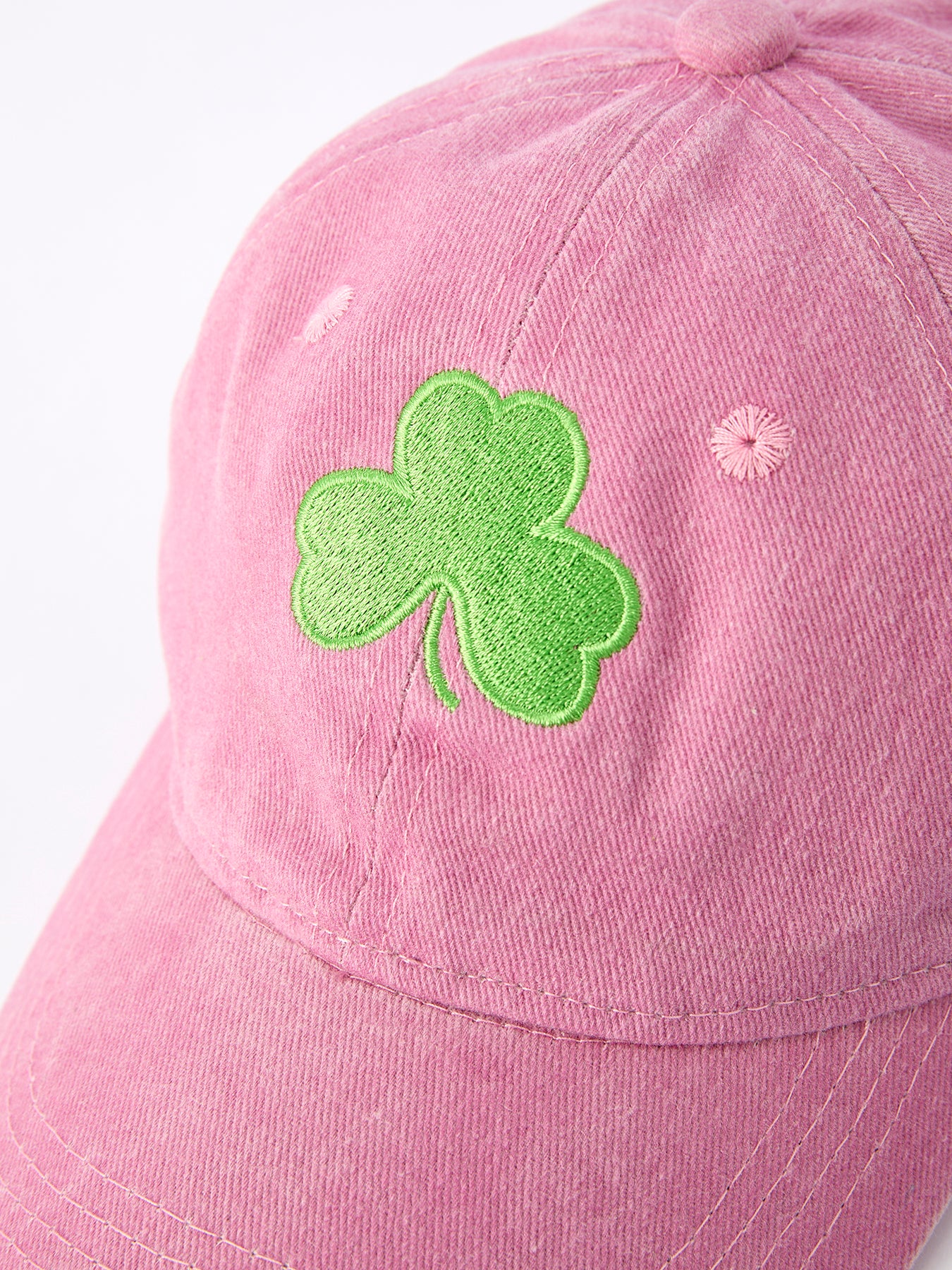 St. Patrick's Day Shamrock Applique Hat For Girls - Image 3