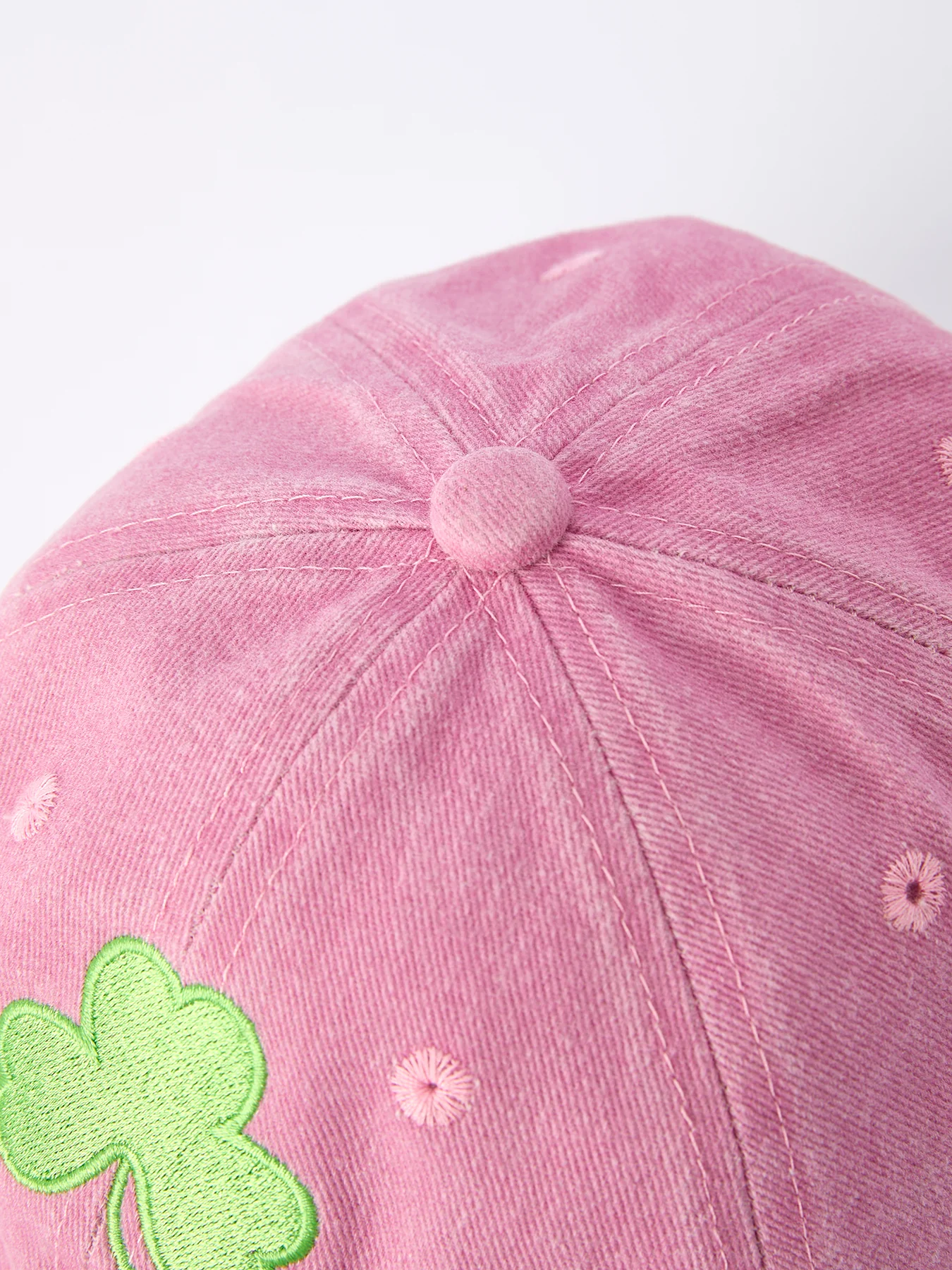 St. Patrick's Day Shamrock Applique Hat For Girls - Image 4