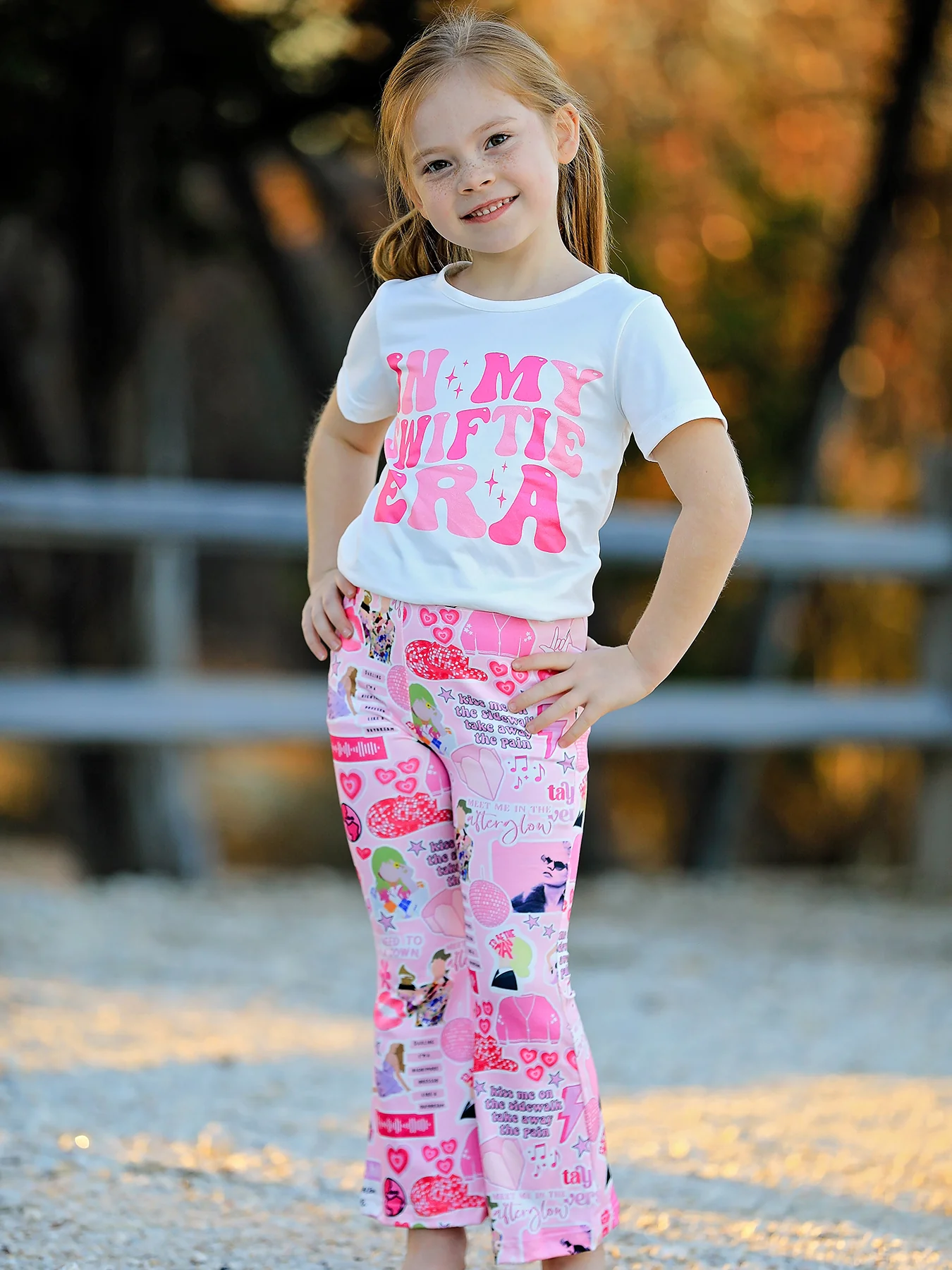 Valentine's Day “IN MY SWIFTIE ERA” Print Top +Pants Set - Image 3