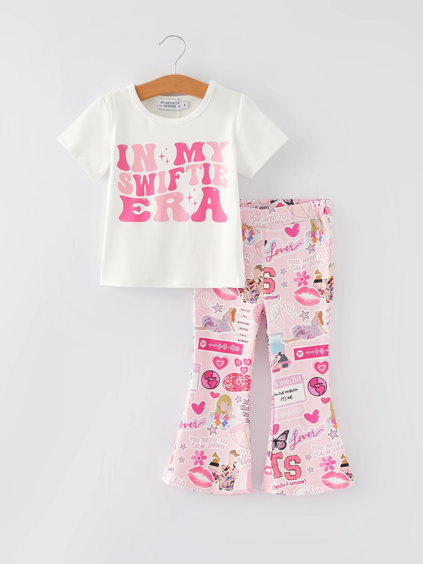 Valentine's Day “IN MY SWIFTIE ERA” Print Top +Pants Set - Image 4