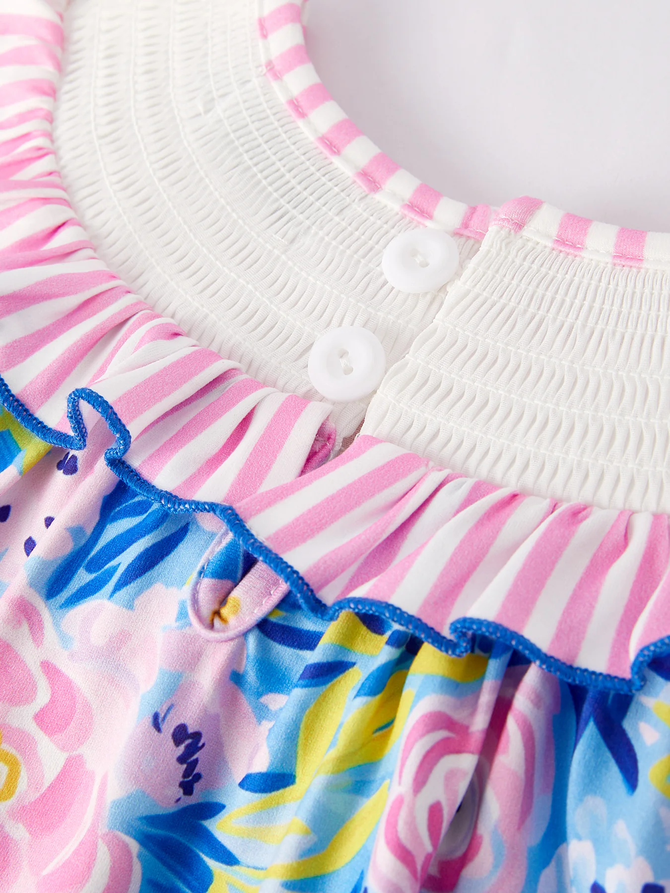 “I ❤ MAMA”Embroidery Smocking Baby Girls Dress - Image 4