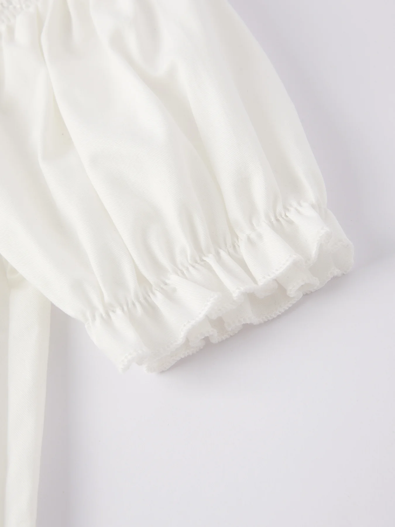 White Smocked Church Christ Bishop Christening Dress - Image 4